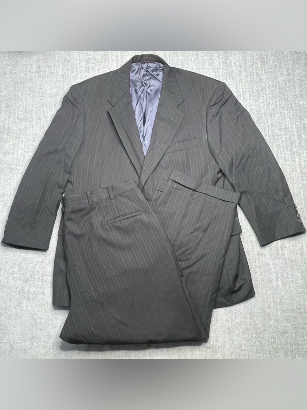 Hart Schaffner Marx Men's Blazer Jacket Sport Coat Size 44S Navy Blue Pinstripe